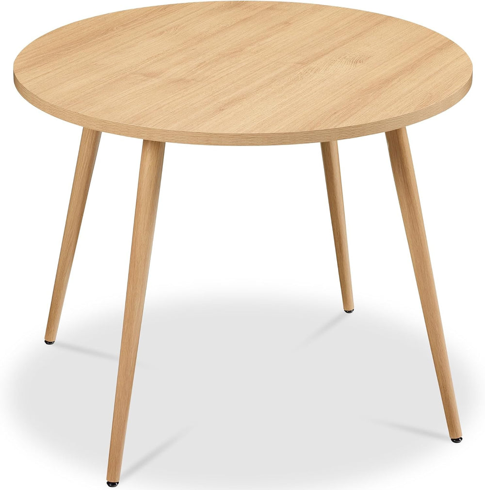 Best Choice Products Round 35.5in Dining Table for 4 w/Sturdy Wood Finish Ste...