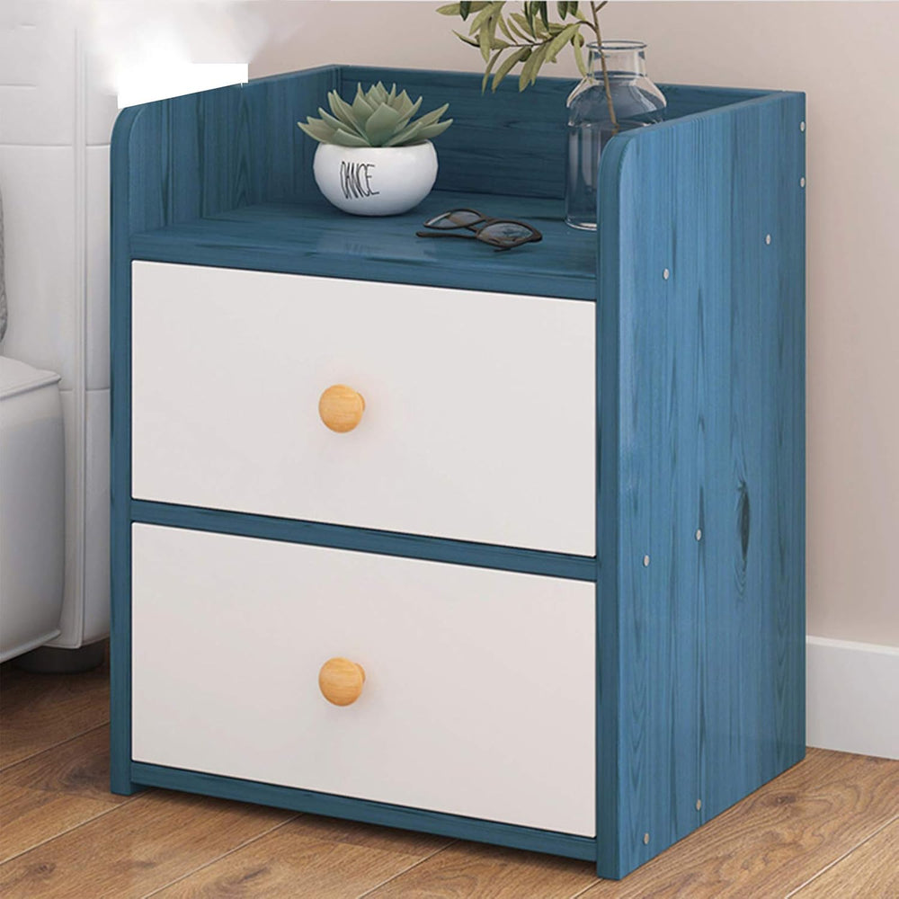White Slim Bedside Table Wooden Nightstand Slim Tall Telephone Table Narrow H...