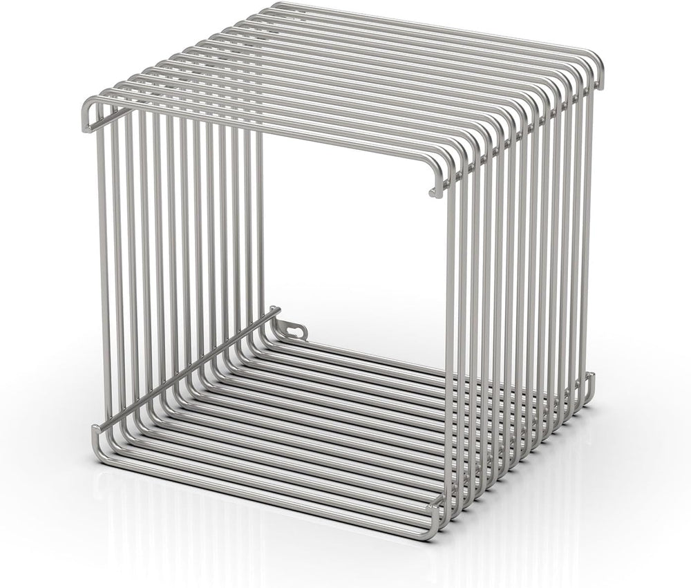 Chrome Side Table, Metal Stainless Steel Side Table with Mirror Finish for Li...