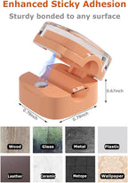 Magnetic Cable Clips, Adjustable Cord Holder Management, Adhesive Wire Keeper Organizer for Home Office Desk Phone PC Car Wall Desktop Nightstand Appliance (8-Pack Crystal Multicolor)