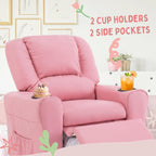 Candy Kids Reclining Chair Leather Recliner Sofa Push Back Toddler Youth Children Child Ages 1-6