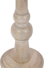 Kate and Laurel Wegner Coastal Wooden Round Drink Table, 8 x 23, Whitewash, Elegant and Durable Pedestal Table for Use as Small Drink Table, Plant Stand, or Decorative Item Display