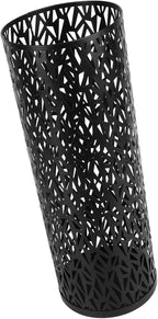 Sorandy Metal Umbrella Holder, Round Freestanding Umbrella Stand, Hollowed Pattern Stand with Quick Drying Design, Ideal for Entryway, Office & Home (S 62x50cm / 24.41x19.69in)
