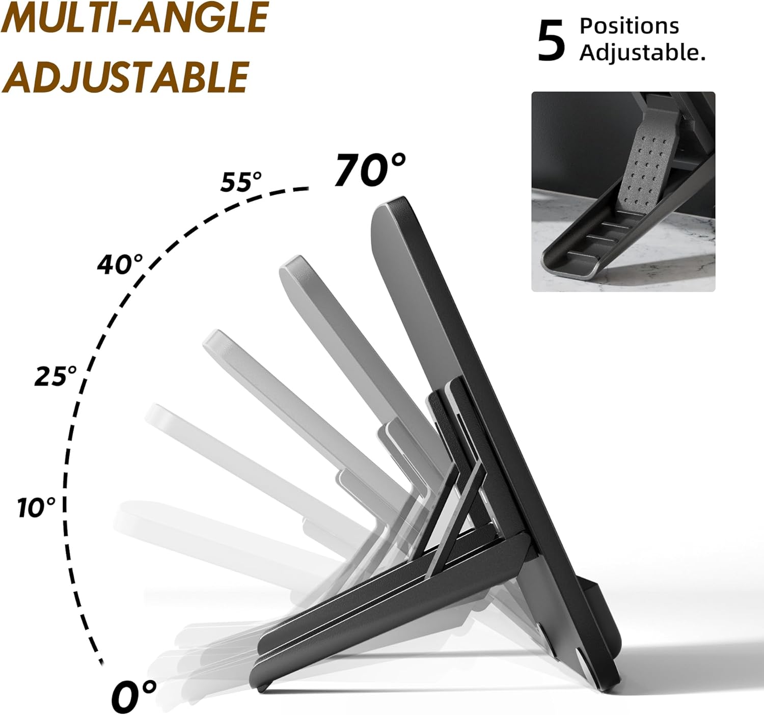 Extra Large Tablet Stand Adjustable Digital Drawing Tablet Holder Desktop Foldable Compatible with iPad,Fire HD,Galaxy Tab,Surface Pro,Graphics Tablet and More,Fit 7-23.8 inch