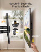 monTEK Heavy Duty Fixed TV Wall Mount for 50-100 Inch Large TVs up to 200 lbs, 4X Safety Tested, TV Mount Bracket for Home Theater & Commercial Use, Fits 16"/18"/24" Wood Studs, Max VESA 900x600mm