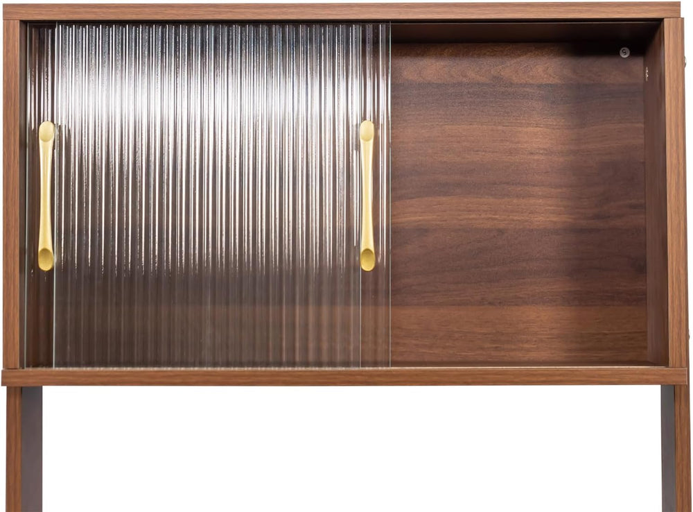 70.87" Freestanding Kitchen Sideboard, Sideboard Storage Cabinet with 2 ...
