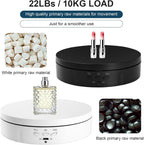 Motorized Rotating Display Stand for Jewelry, Automatic Mute Rotating Stand, Electric Turntable with USB for Display, Remote Control