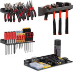 Screwdriver Organizer, Metal Plier Organizer Hammer Rack Screwdriver Holder Hand Tool Organizer and Storage Rack Wall Mount for Garage Workshop Workbench - 4 Pack