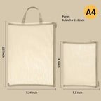 20 Pack Colored Mesh Zipper Pouch Bags, Nylon Puzzle Building Block Sets Toy Storage and Organization, Breathable See Through(10Pcs A4+10Pcs A5) Zipper Pouch with Handle for Games