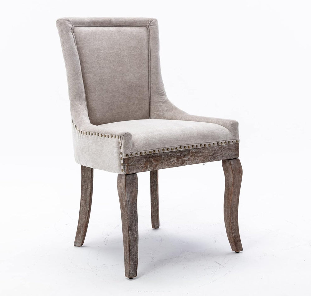 Ball & Cast Mid-Century Upholstered Dining Chairs Set of 2, Thickened Fab...