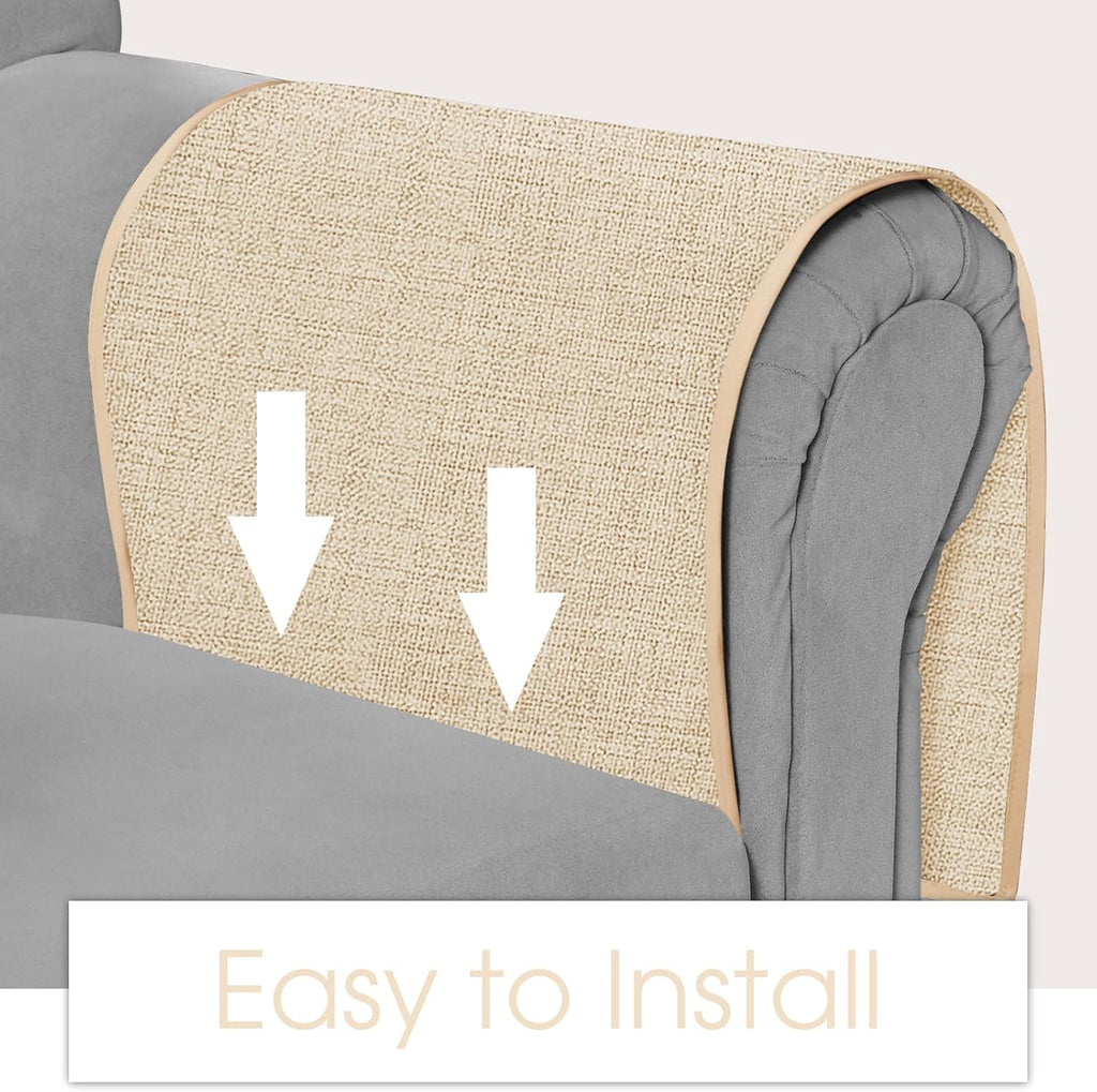 Joywell Sofa Armrest Organizer Couch Armchair Caddy Remote Control Holder for Recliner Non Slip Arm Chair Caddie with 6 Pocket Storage for Magazine, Tablet, Phone, iPad, Champagne