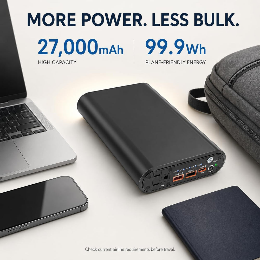 ZEALOTT Portable Power Bank with AC Outlet, 120W Peak AC power