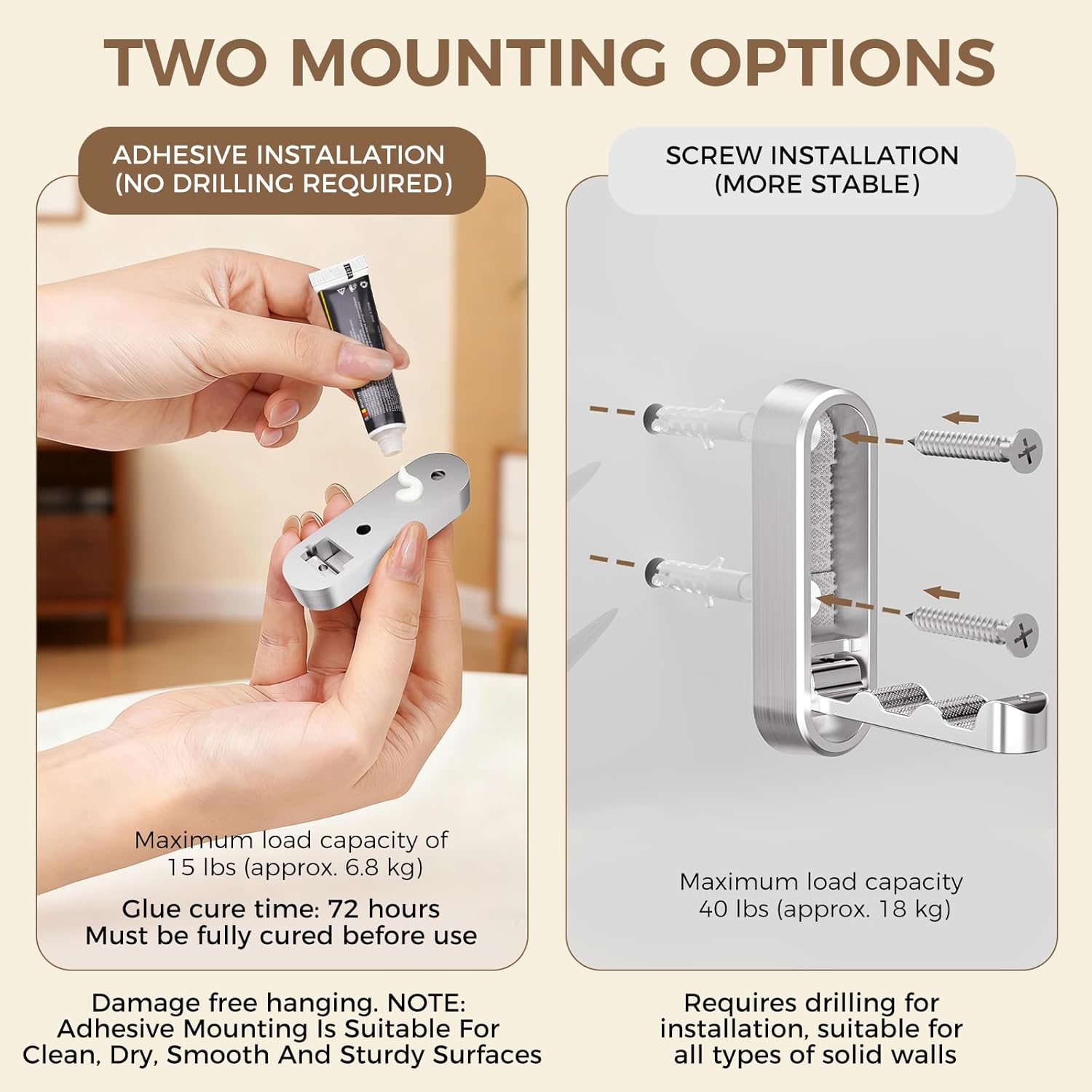 4-Pack Heavy Duty Zinc Alloy Folding Wall Hooks for Bathroom, Kitchen, Entryway, Closet - Space-Saving Design Holds Coats, Towels, Backpacks, Hats, Keys (Silver)