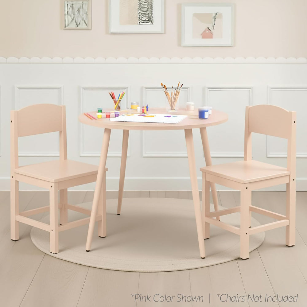 Best Choice Products Round 35.5in Dining Table for 4 w/Sturdy Wood Finish Ste...