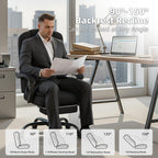 Office Chair, Fabric Gaming Chair with Footrest, Executive Comfortable Computer Desk Chairs, 360° Swivel Base & Height Adjustable Reclining Ergonomic Task Chair for Adults, Gamer Chair & Silla Gamer