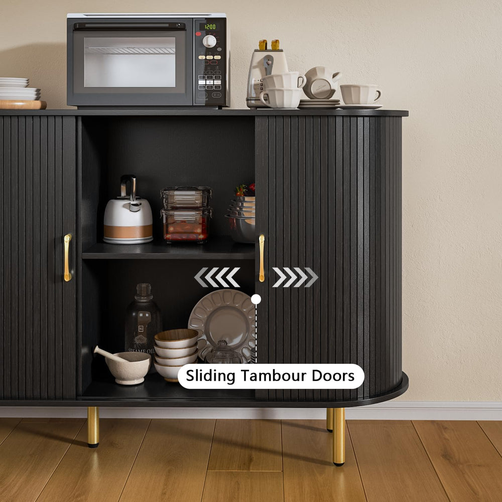 TAVATA Sideboard Buffet Cabinet with Storage, 55" Fluted Storage Cabinet...