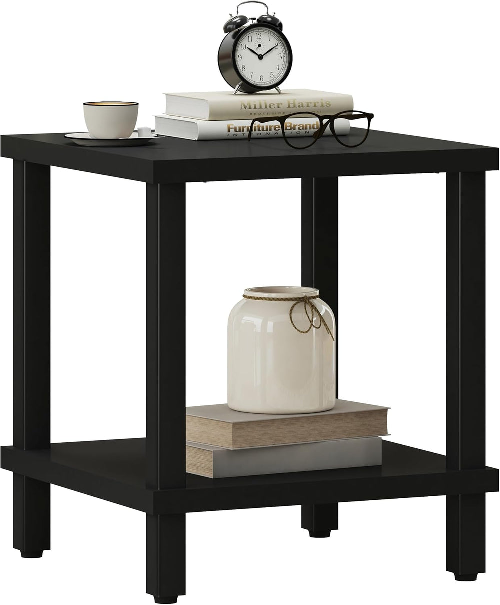 MMEOLUOOK Large End Table Square Side Table Modern Sofa Table 20 Inch Industr...