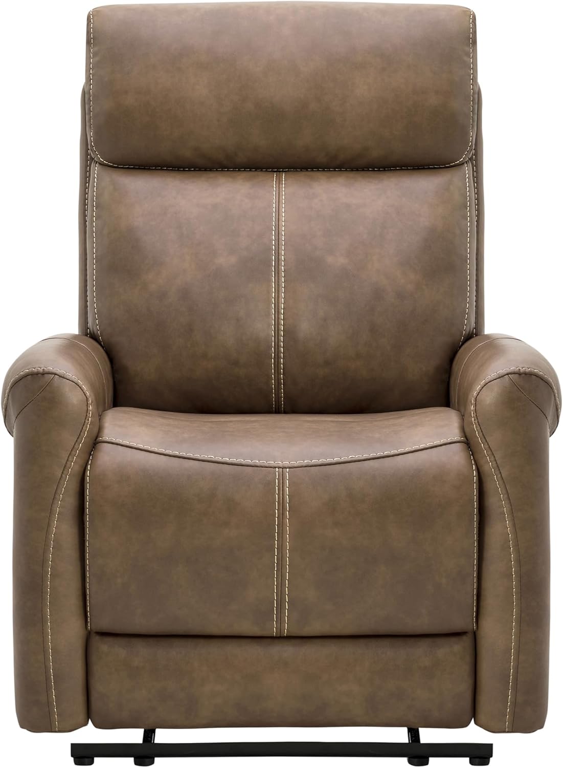 KISLOT Leather Recliner Chair for Adults Wall Hugger RV Recliner with USB Charging Ports Electric Power Reclining Sofa for Living Room Home Theater Seating Bedroom
