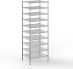 24" Deep x 30" Wide x 86" Height Wire Shelving Kit | 10-Tier | NSF Commercial Storage Rack Unit