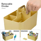 Tiawudi Multipurpose Caddy Organizer, Plastic Caddy with Handle, Stackable Desk Organizer for Stationery, Marker and Pencil, Office Supplies Organizer, Dorm Caddy