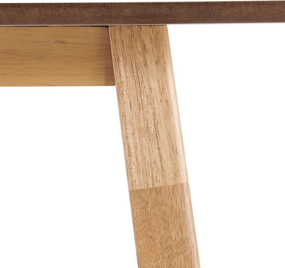 FSC Certified Wood Dining Room Table, 51in Small Rectangular Kitchen Table Sp...