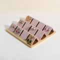 GemeShou Golden coated earring display stand for selling, velvet stud earring holder for jewelry display, Jewlery earring storage organizer tray, studs holder jewelry organizer【Earring holder-Pink】