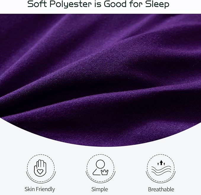 MAXYOYO Futon Mattress, Padded Japanese Floor Mattress Quilted Bed Mattress Topper, Extra Thick Folding Sleeping Pad Breathable Floor Lounger Guest Bed for Camping Couch, Deep Purple, Full Size
