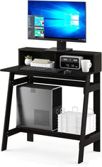 Furinno Simplistic a Frame Computer Desk, Espresso