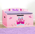 DIBSIES Personalized Creative Wonders Toy Box, Princess, 30 x 19.25 x 18 inches, Soft-Close Lid (Pink)