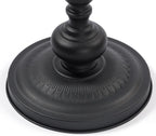 Simple Trending Small Side Table, Round Drink Table End Table Black | Modern round metal drink table with weighted upgraded base. Perfect for living room, bedroom and compact small indoor spaces