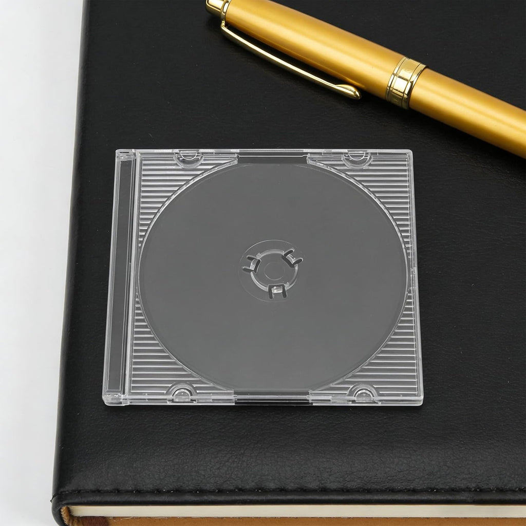 20pcs 8cm CD Jewel Case: Clear Plastic Mini CD Storage Box - Slim Protective Holder for 3-Inch Audio Discs Data Mini DVD Storage