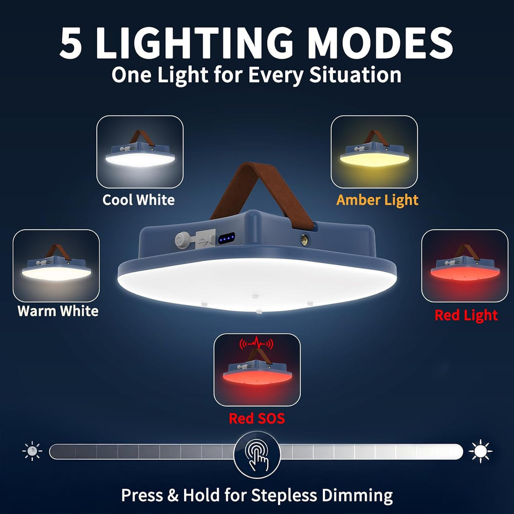 Rechargeable Camping Light, Magnetic Hanging Tent Light
