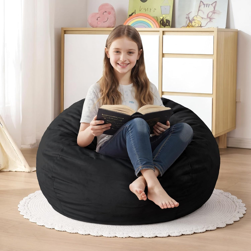 Homguava 2FT Bean Bag Chair,2' Bean Bags with Handle,Small Beanbag Chair ...