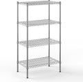 18" Deep x 30" Wide x 54" Height Wire Shelving Kit | 4-Tier | NSF Commercial Storage Rack Unit