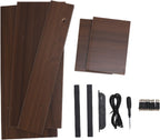 BAFOVY Desktop Monitor Stand Riser with USB Hub and Drawer, 20-Inch Wooden Desk Organizer for Laptop and Computer Screens, 15cm Height Adjustable Solution (Walnut Brown)