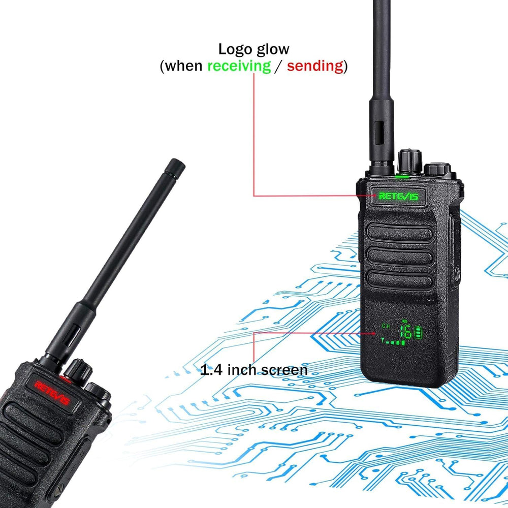 Retevis RT86 Heavy Duty 2 Way Radios Long Range,for Hunting Outdoor(2 Pack)