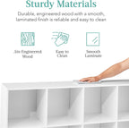 Best Choice Products 8-Cube Storage Organizer, 11in Shelf Opening, Bookcase, Display Shelf, Customizable w/ 3 Removable Back Panels – White