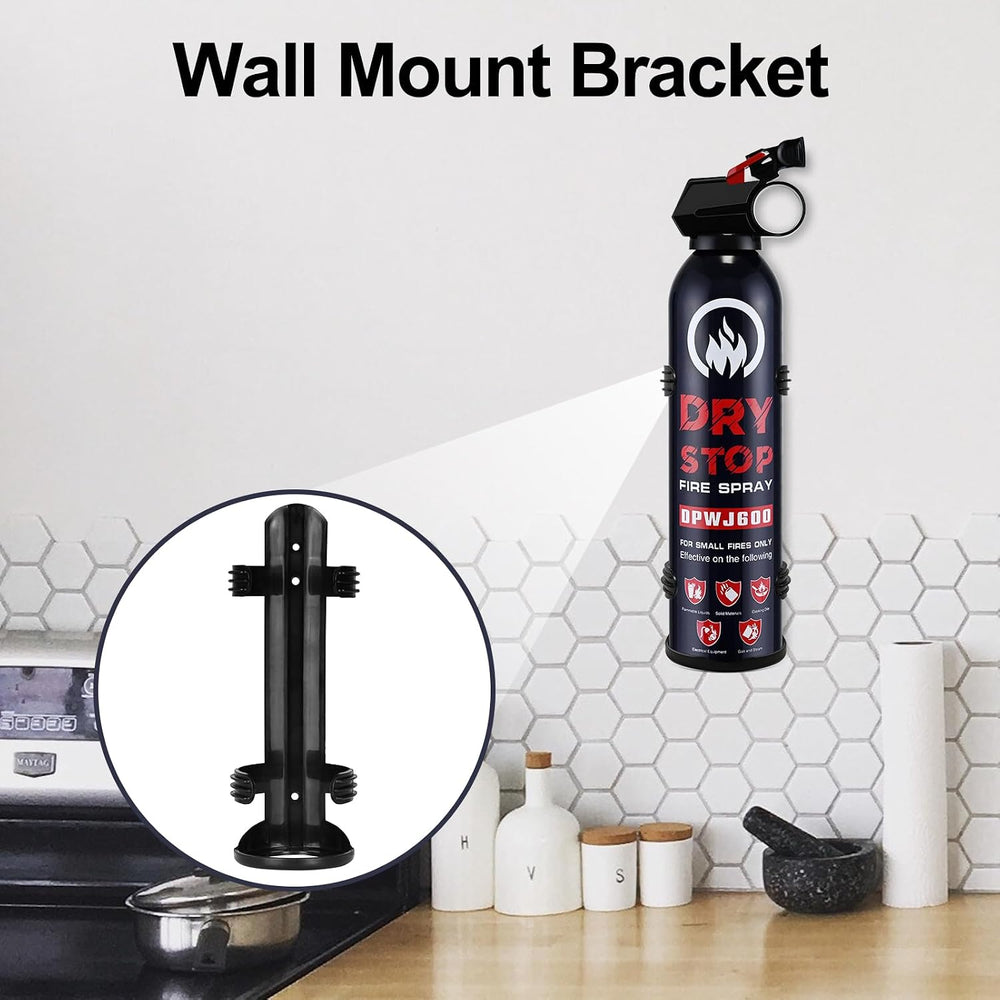 3 Pack 600g Dry Powder Portable Fire Extinguisher Spray With Mount