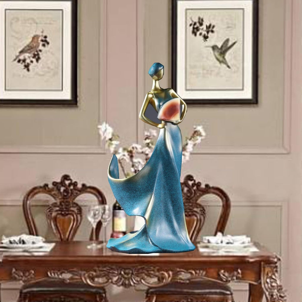 Wine Rack - Lady Wine Bottle Holder, Countertop Decorative Woman Wines Holder for Kitchen & Home Bar & Tabletop Decor & Gift
