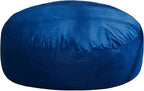 Hobestluk 6FT Bean Bag Chair Bean Bag Chairs for Adults Giant Bean Chairs with Velvet Cover, Memory Foam BeanBag Chair Fluffy BeanBag Chairs for Living Room, Bedroom- Blue (70" x 70" x 15")