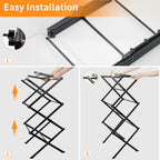 Clothes Drying Rack Household Indoor, Foldable Drying Rack Clothing for Laundry - 40" x 28.8" x 14.2", Space Saving Indoor, Black-1pack