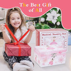 Girl's Gift Music Box with Spinning Ballerina,Fairy Design Musical Jewelry Box for Kids Jewel Storage,Toys for Girls