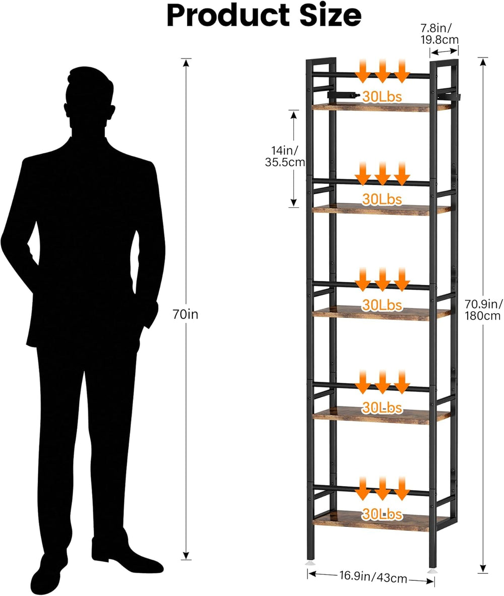 Homeiju 5-Tier Freestanding Wine Rack, 60 Bottles Wine Racks for Wall Mounted...