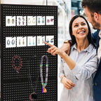 30 Packs 6-inch Long Metal Pegboard Hooks, Standard Hooks is Fit to Pegboard Panels
