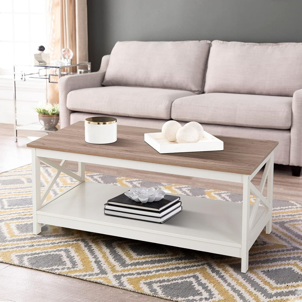 Sophia & William Farmhouse Living Room Furniture Set with 1 Coffee Table ...