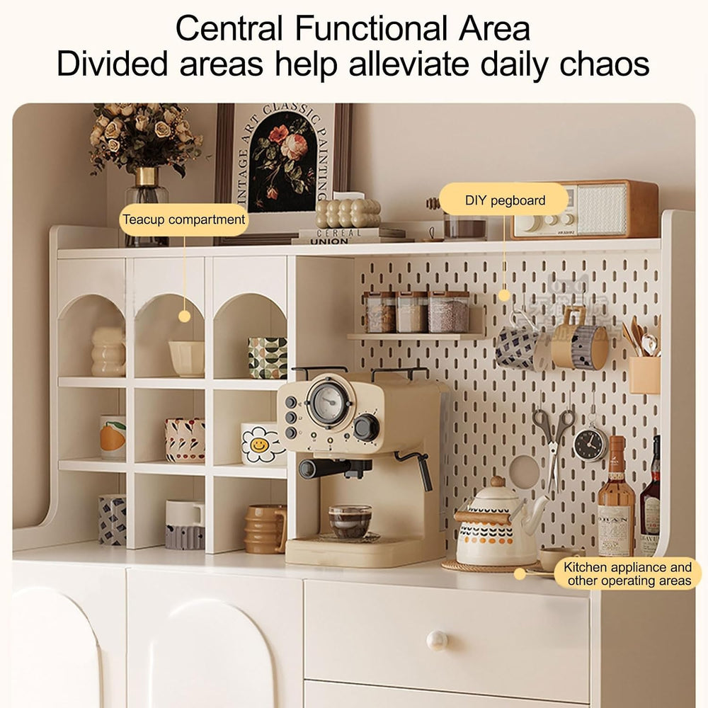 Kitchen Cabinet, Tall Pantry Cabinet, Versatile Cupboard for Dining Room, Far...