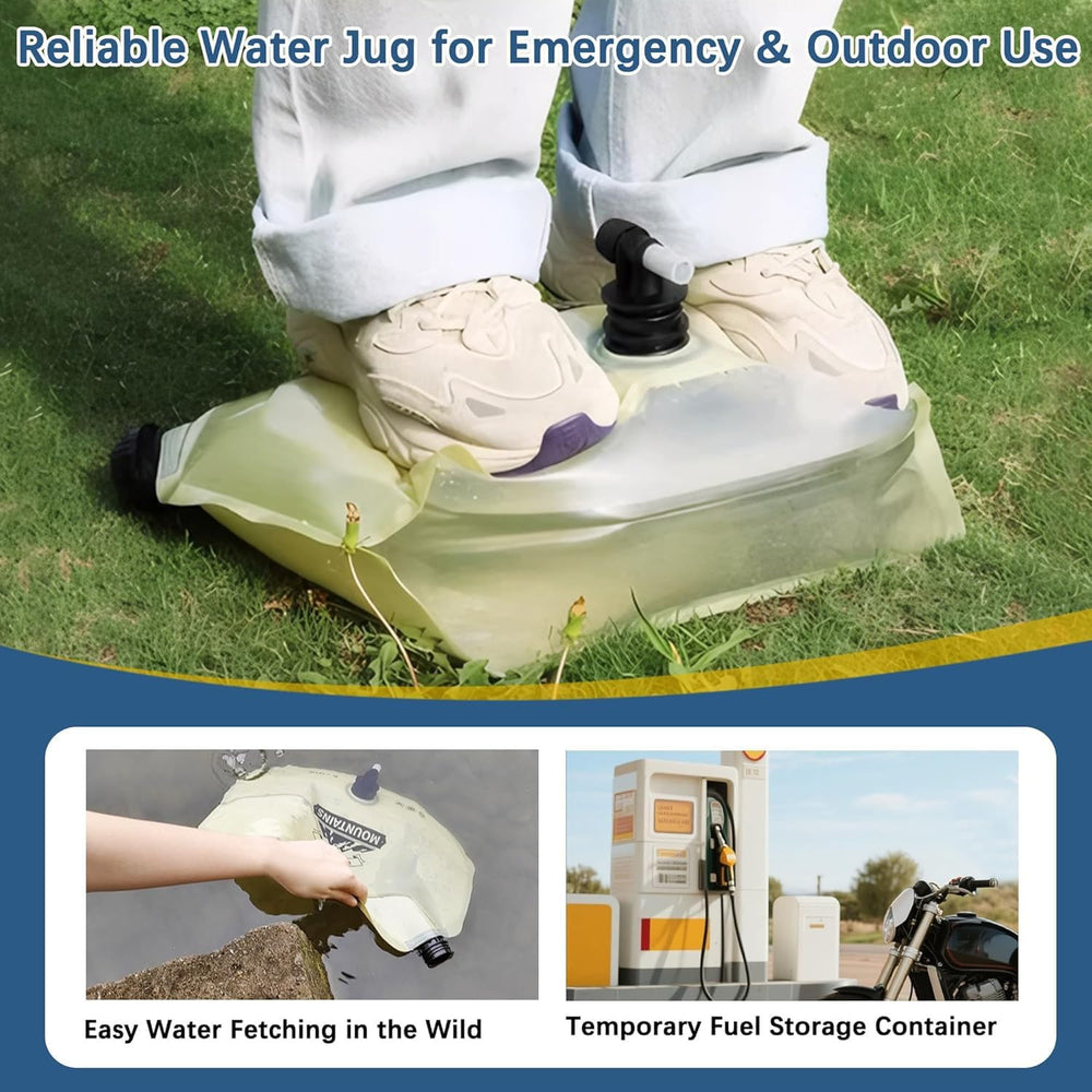 Water Jug Camping 2.1 Gallon Collapsible with Spigot, BPA Free Portable Water...