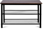 3-Tier Shoe Rack Bench, Hardwood & Alloy Steal Entryway Storage Organizer for Front Door Entrance, Bedroom, Living Room, 300lb Capacity (3-Tier Shoe Bench (Metal Mesh))