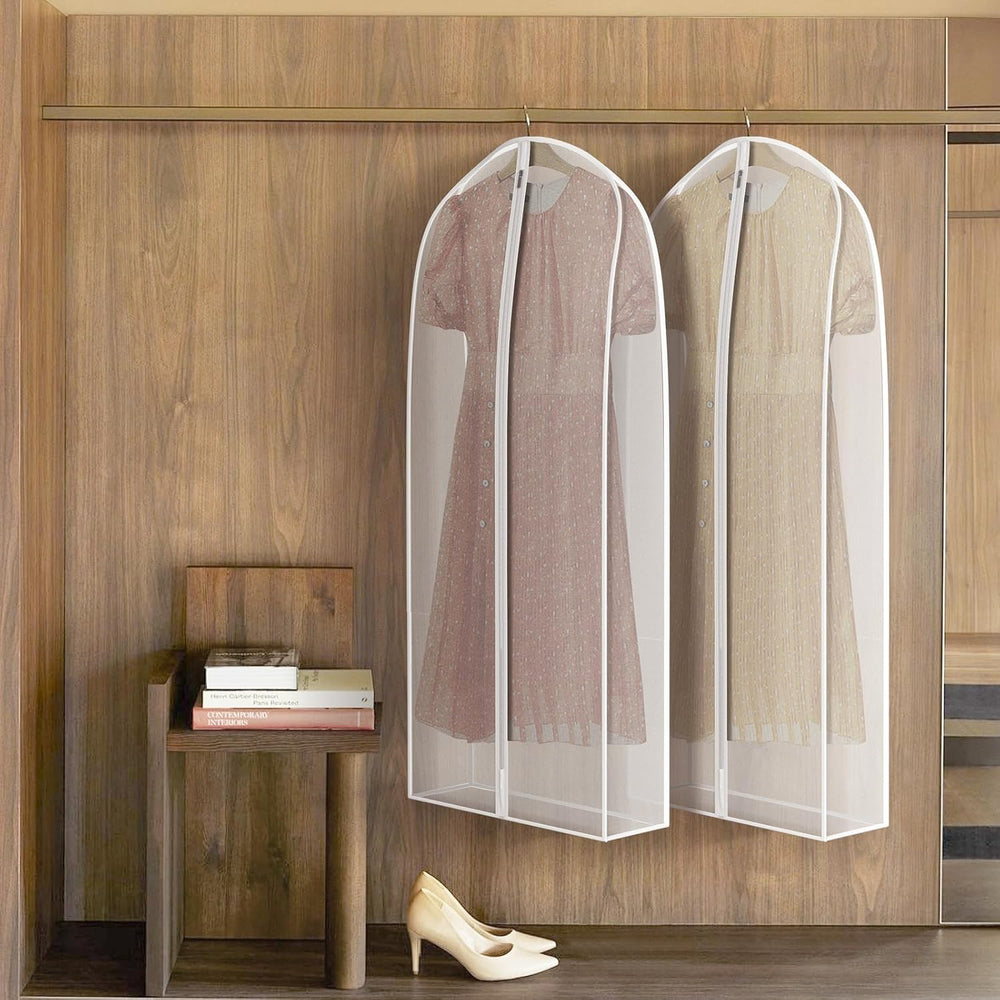 Zilink Garment Bags for Fur Coat Suit Bags for Closet Storage 50 in, White | ...