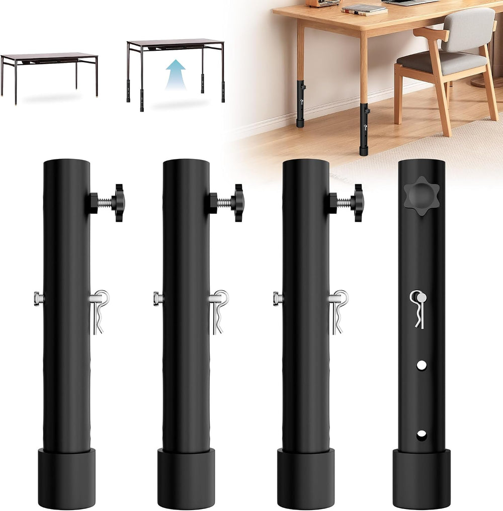 ZhouDaShu Table Leg Extenders for Folding Tables, Table Leg Extensions for Be...